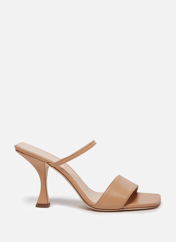 NAYLA LEATHER MULES - BY FAR for WOMEN | Printemps.com