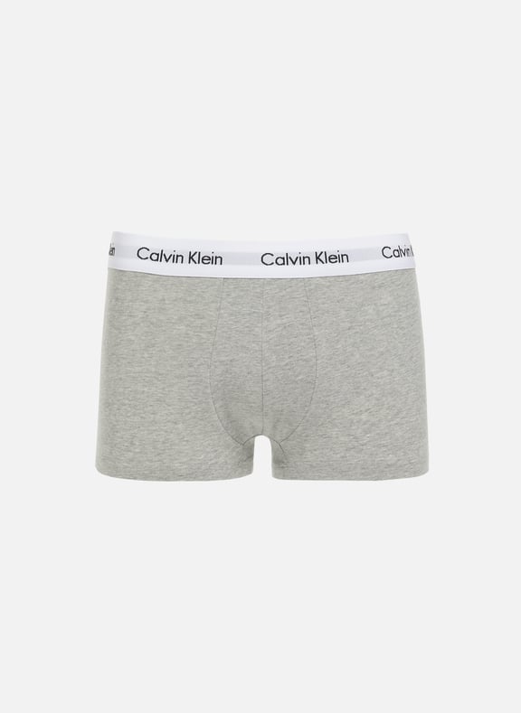 Pack of three cotton stretch boxers Grey by CALVIN KLEIN CALVIN KLEIN Pack of three cotton stretch boxers Grey
