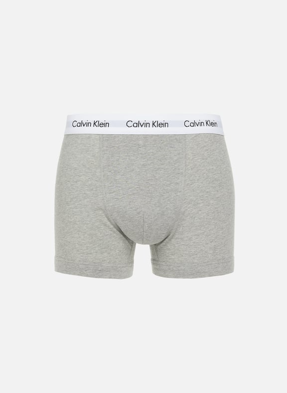 Pack of three cotton stretch boxers by CALVIN KLEIN CALVIN KLEIN Pack of three cotton stretch boxers