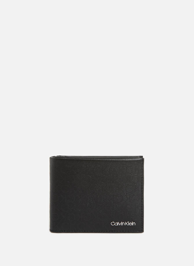 Monogrammed leather wallet CALVIN KLEIN