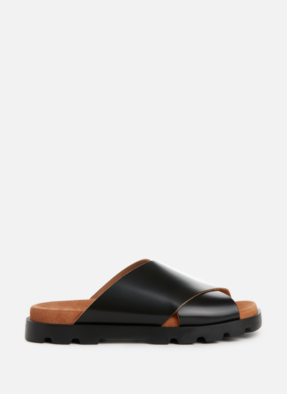 CAMPER Brutus leather sandals Black