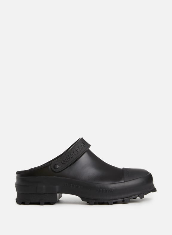 Traktori leather and rubber mules Black by CAMPER LAB CAMPER LAB Traktori leather and rubber mules Black