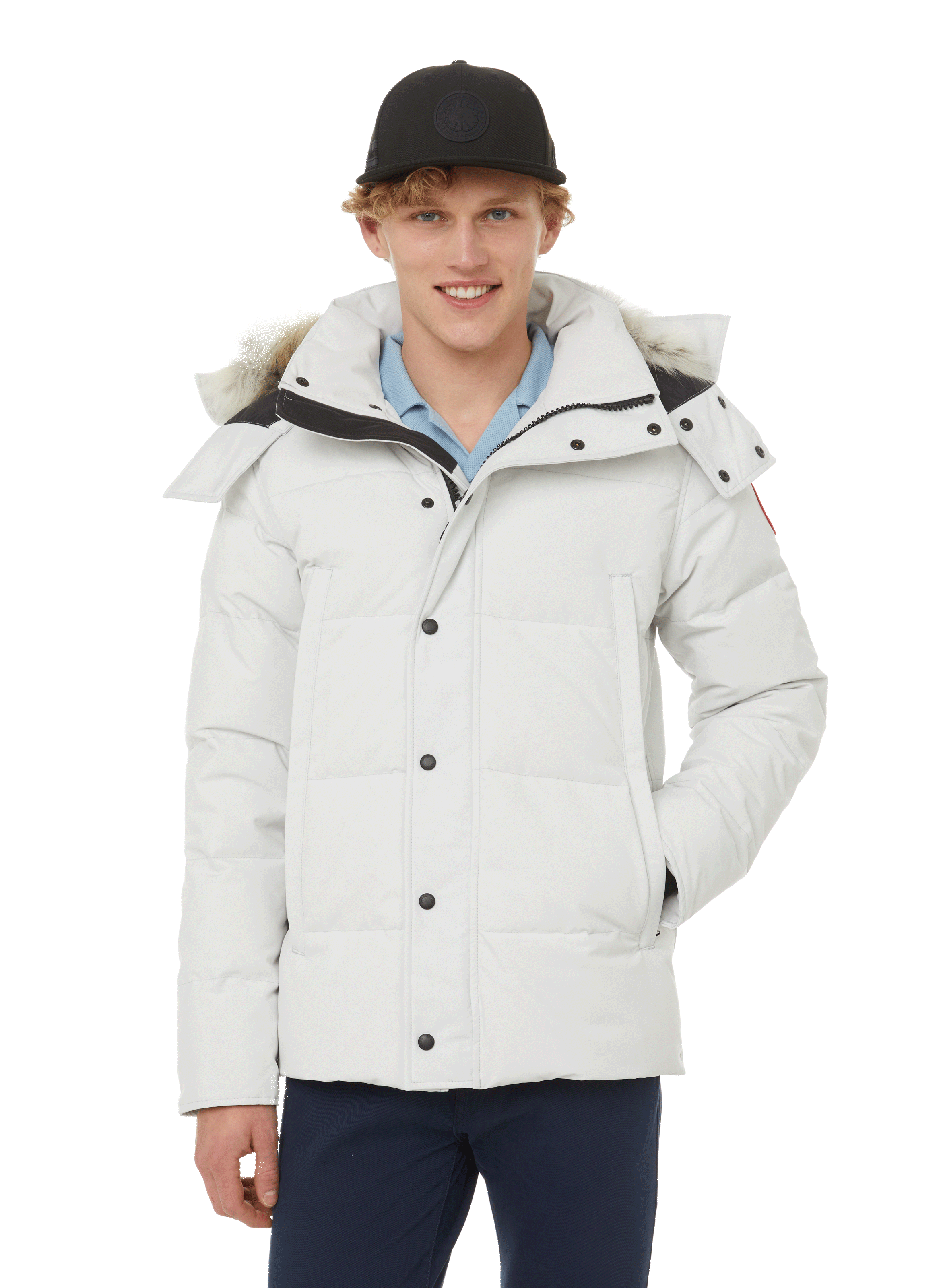 canada goose wyndham parka white