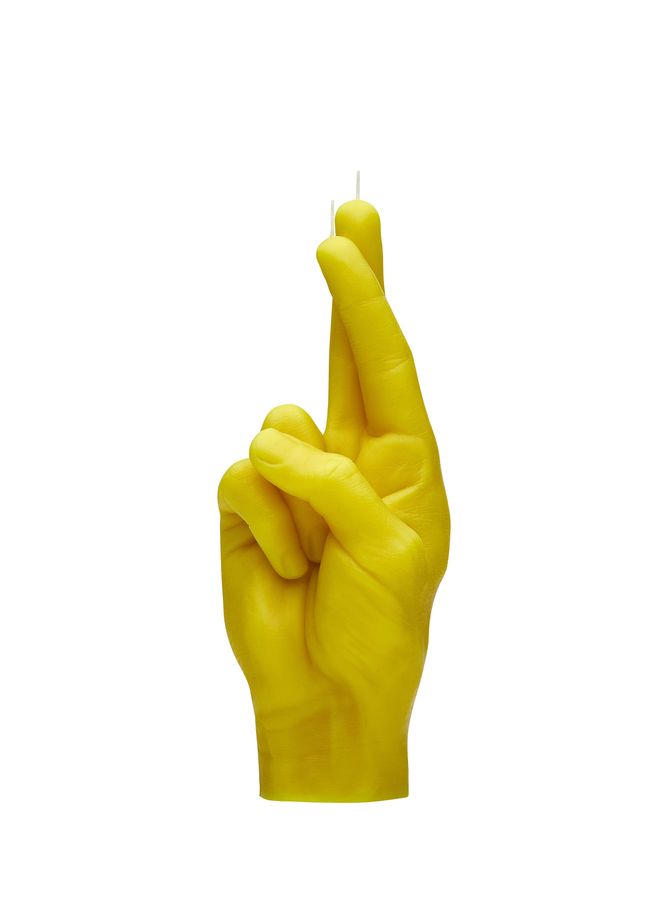 Crossed Fingers candle CANDLE HAND