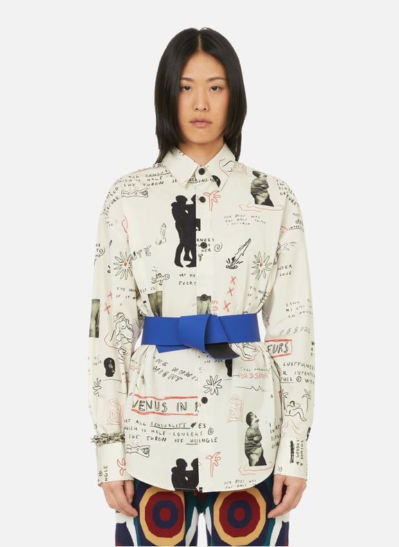 Wild Venus in Furs shirt Multicolour by CARNE BOLLENTE CARNE BOLLENTE Wild Venus in Furs shirt Multicolour