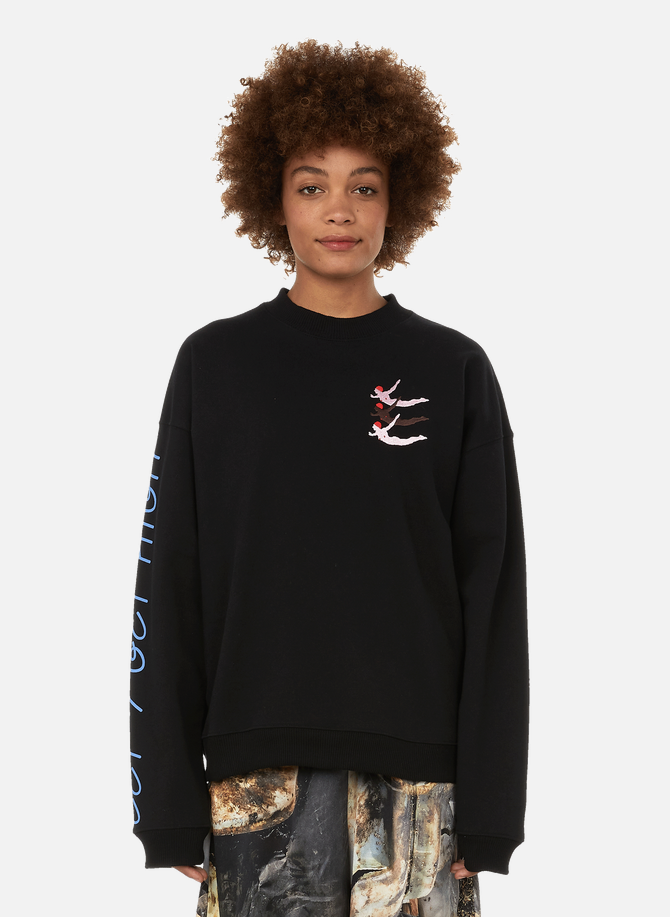 Sweatshirt with embroidered logo CARNE BOLLENTE