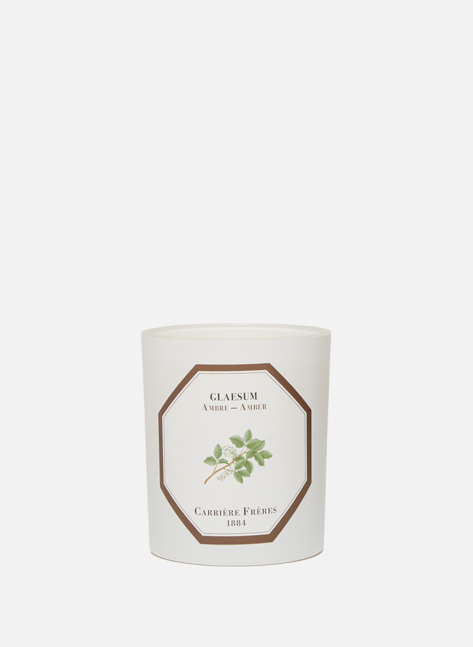 Amber Scented Candle - Glaesum - 185 g (6.5 oz) CARRIERE FRERES