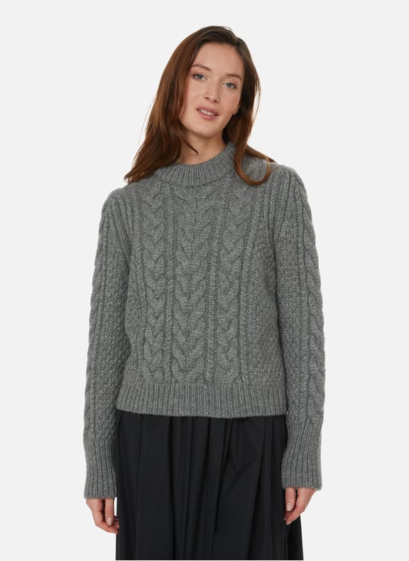 Hope wool and alpaca jumper Grey by CECILIE BAHNSEN CECILIE BAHNSEN Hope wool and alpaca jumper Grey
