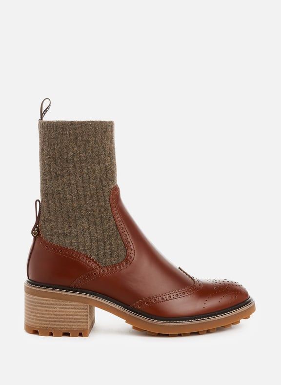 Franne leather ankle boots Brown by CHLOÉ CHLOÉ Franne leather ankle boots Brown
