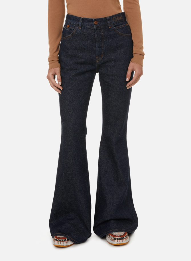 Flared cotton and hemp jeans CHLOÉ