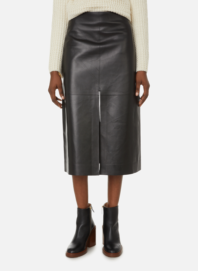 Leather midi skirt CHLOÉ