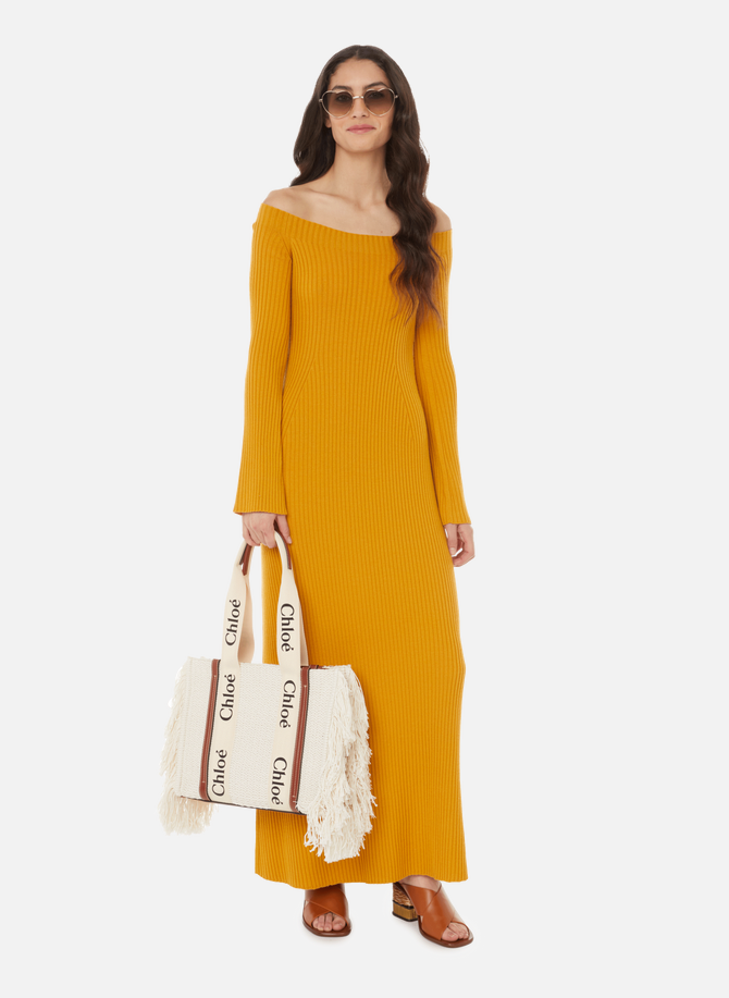 Ribbed wool and cashmere maxi dress CHLOÉ
