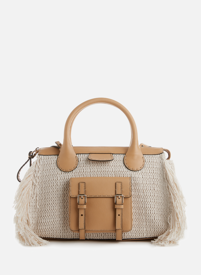 Edith leather and cotton day bag CHLOÉ