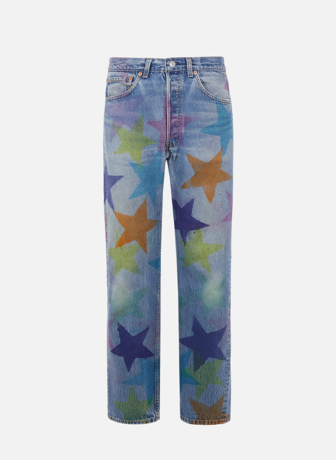 Mom jeans with star print COLLINA STRADA