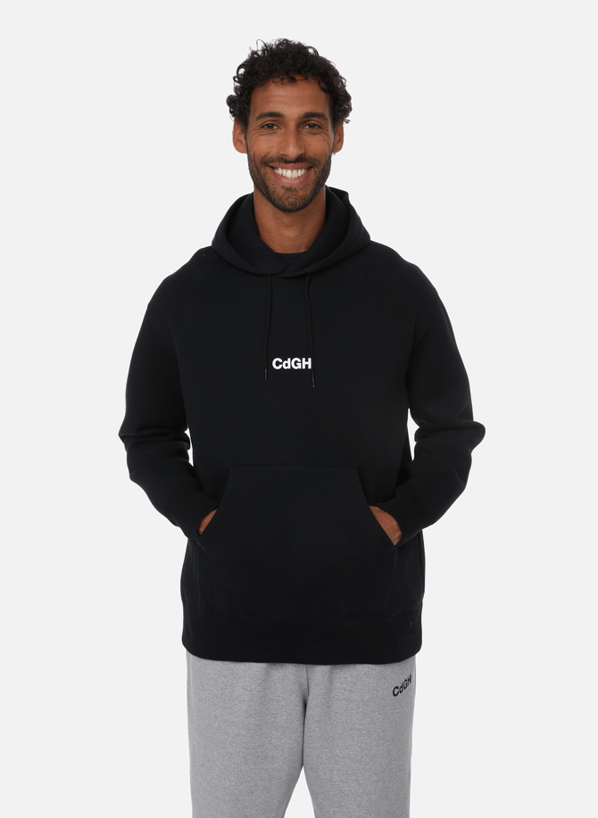 Cotton-blend logo hoodie COMME DES GARCONS HOMME