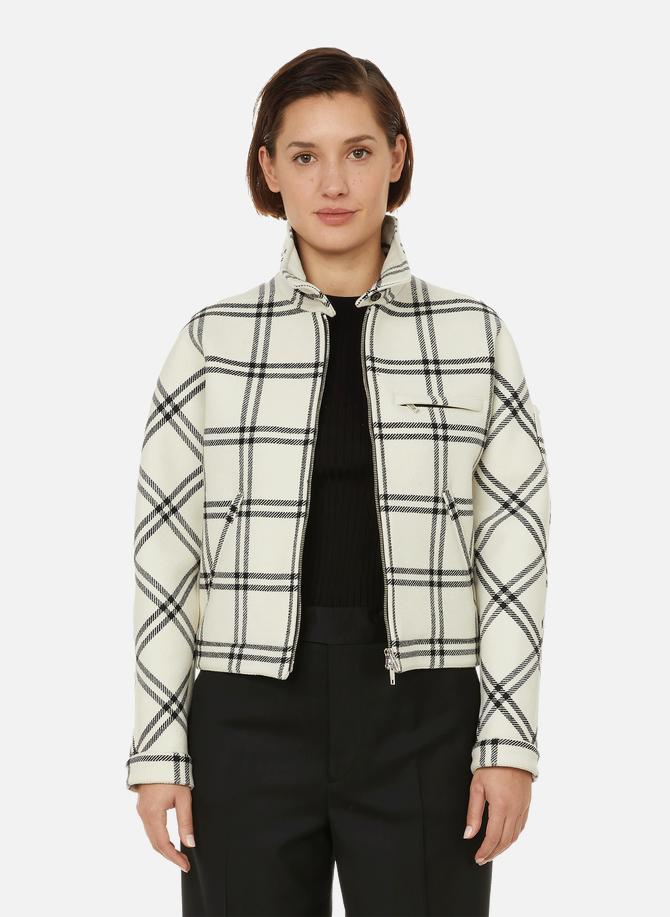 Wool check jacket COURRÈGES