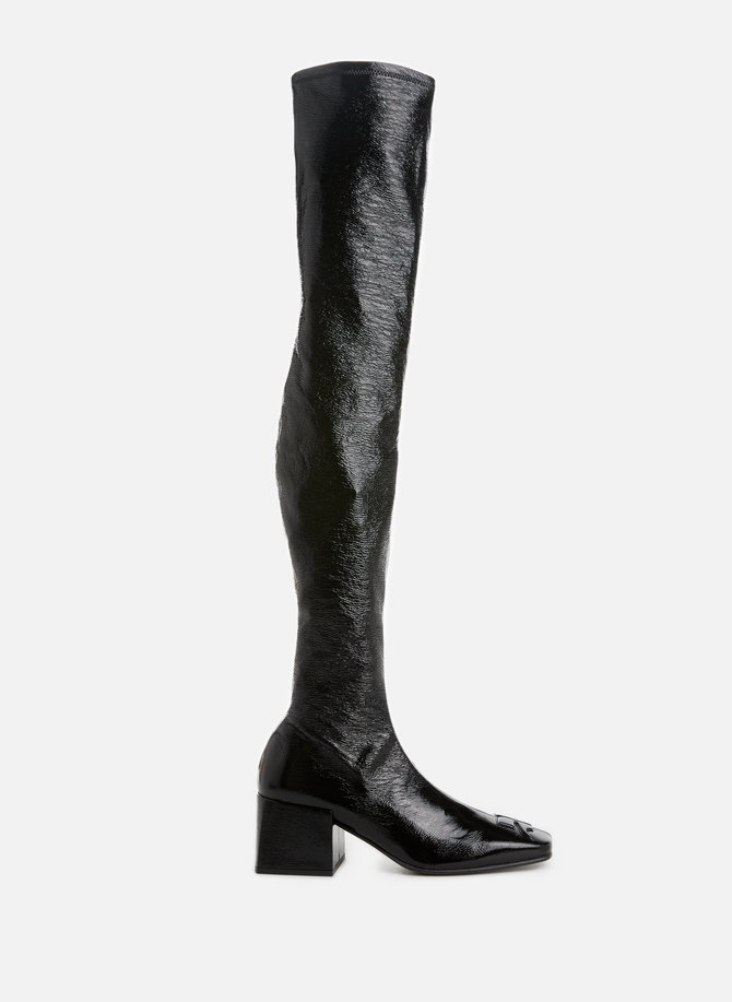 Thigh-high boots with chunky heels COURREGES