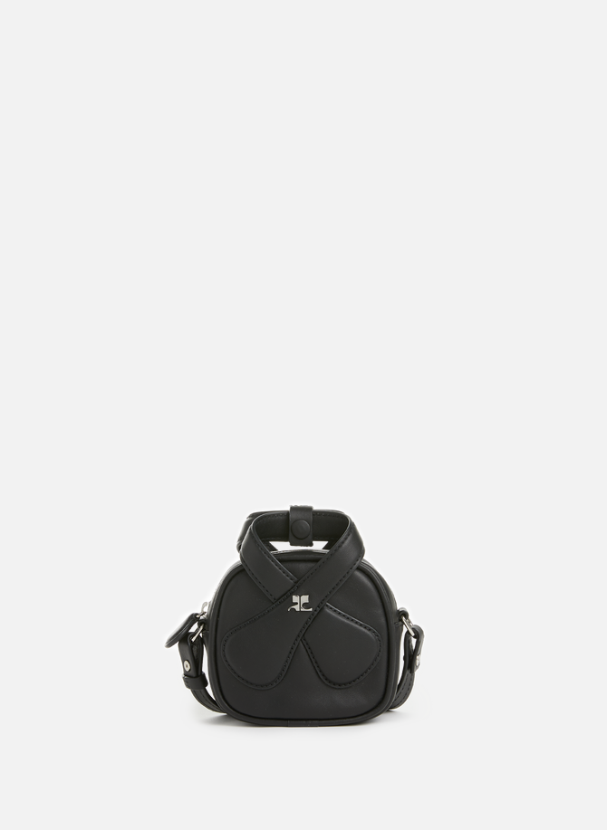 Mini leather shoulder bag COURRÈGES