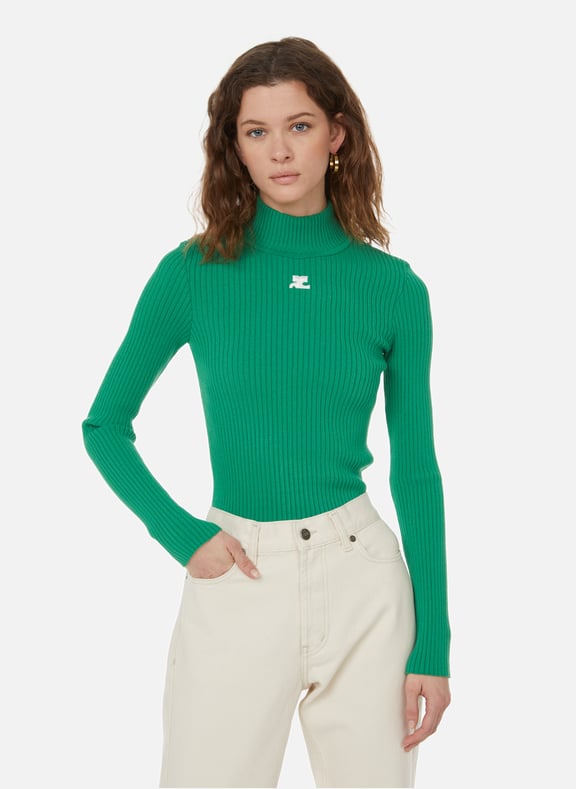 Knitted jumper Green by COURREGES COURREGES Knitted jumper Green