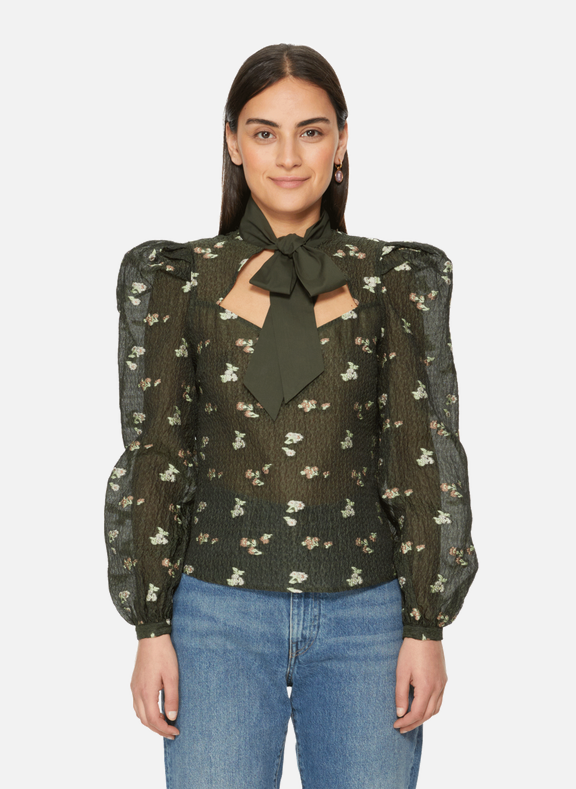 CUSTOMMADE Shirt with embroidered flowers Multicolour
