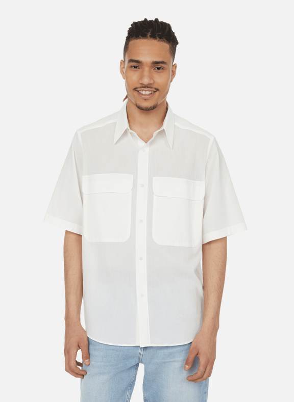 DE BONNE FACTURE Plain cotton shirt Beige