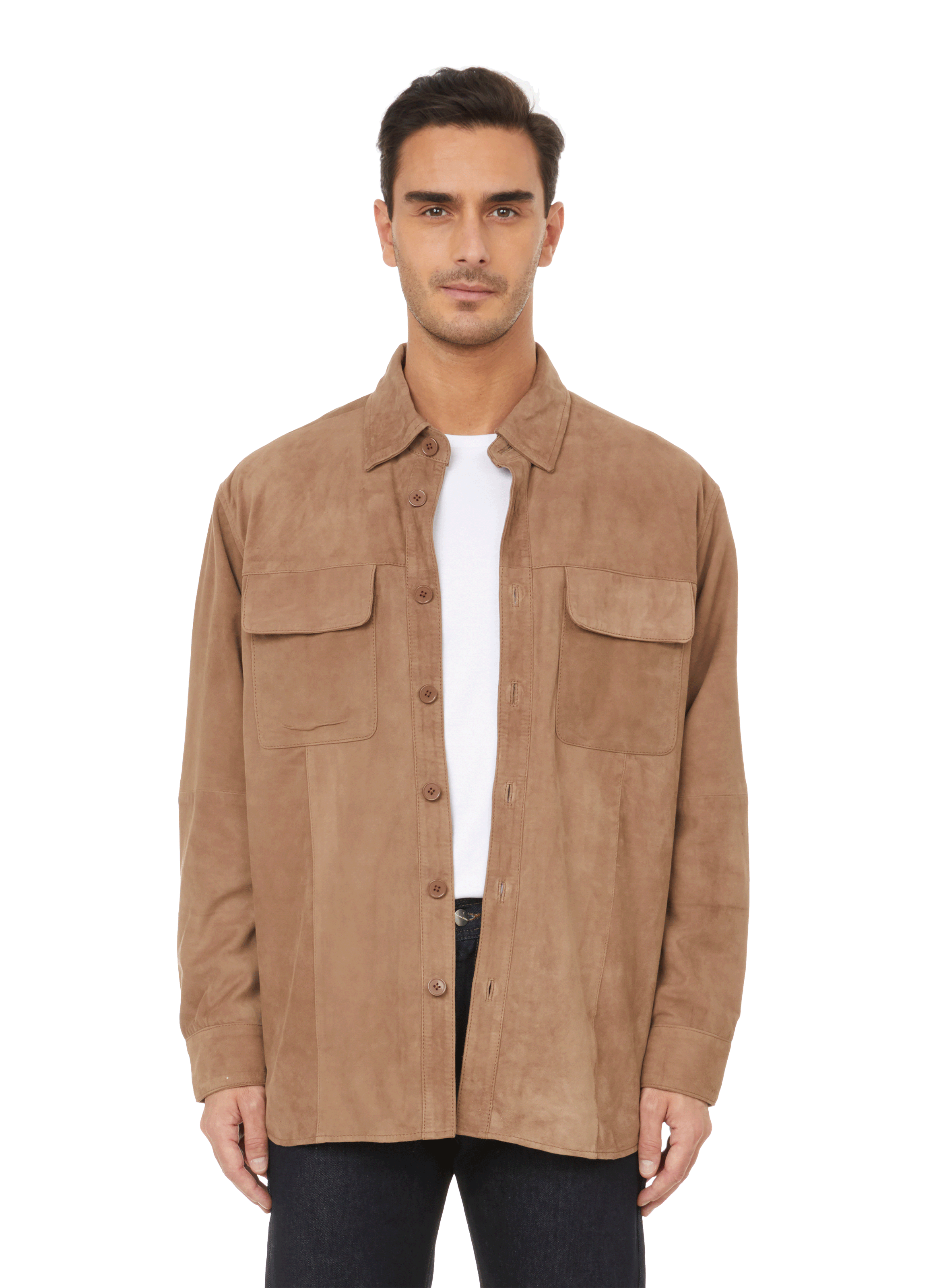 SHORELINE SUEDE SHIRT - DEADWOOD for 