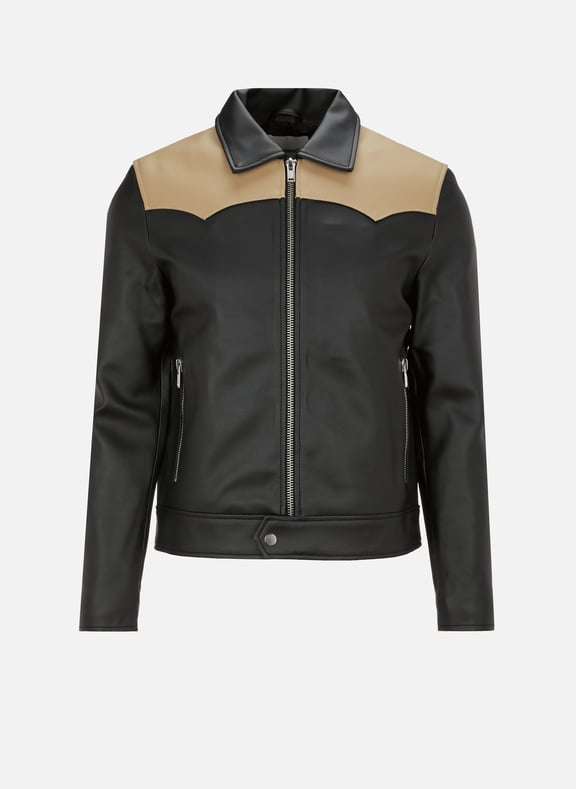 Cactus Western leather jacket Black by DEADWOOD DEADWOOD Cactus Western leather jacket Black