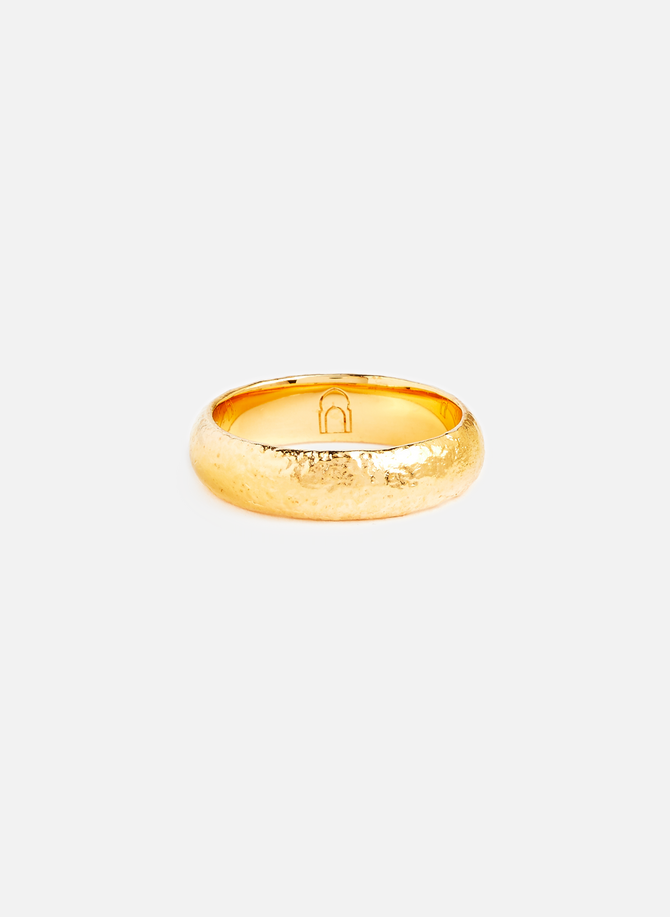 Ayman silver and gold vermeil ring DEAR LETTERMAN