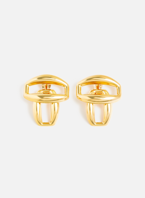 DESTREE Graphic earrings Golden