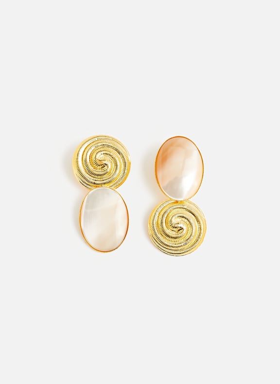 Sonia earrings Beige by DESTREE DESTREE Sonia earrings Beige