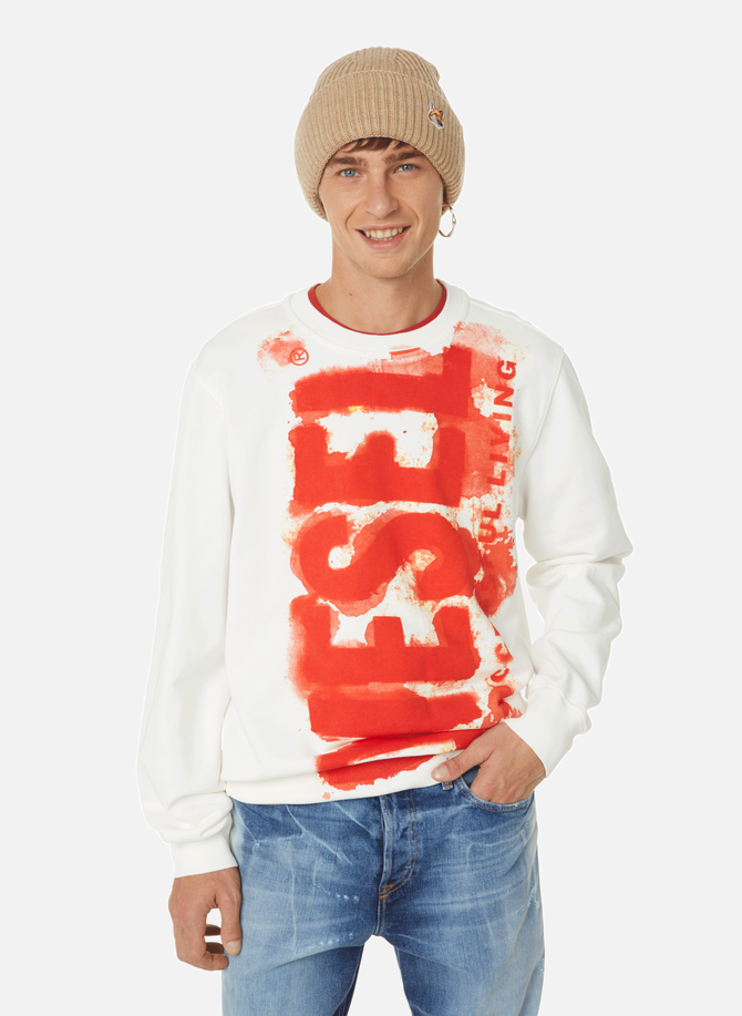 Cotton sweatshirt with logo DIESEL