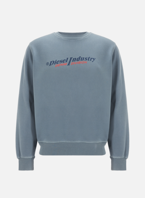 Sweatshirt à logo en coton GreyDIESEL 