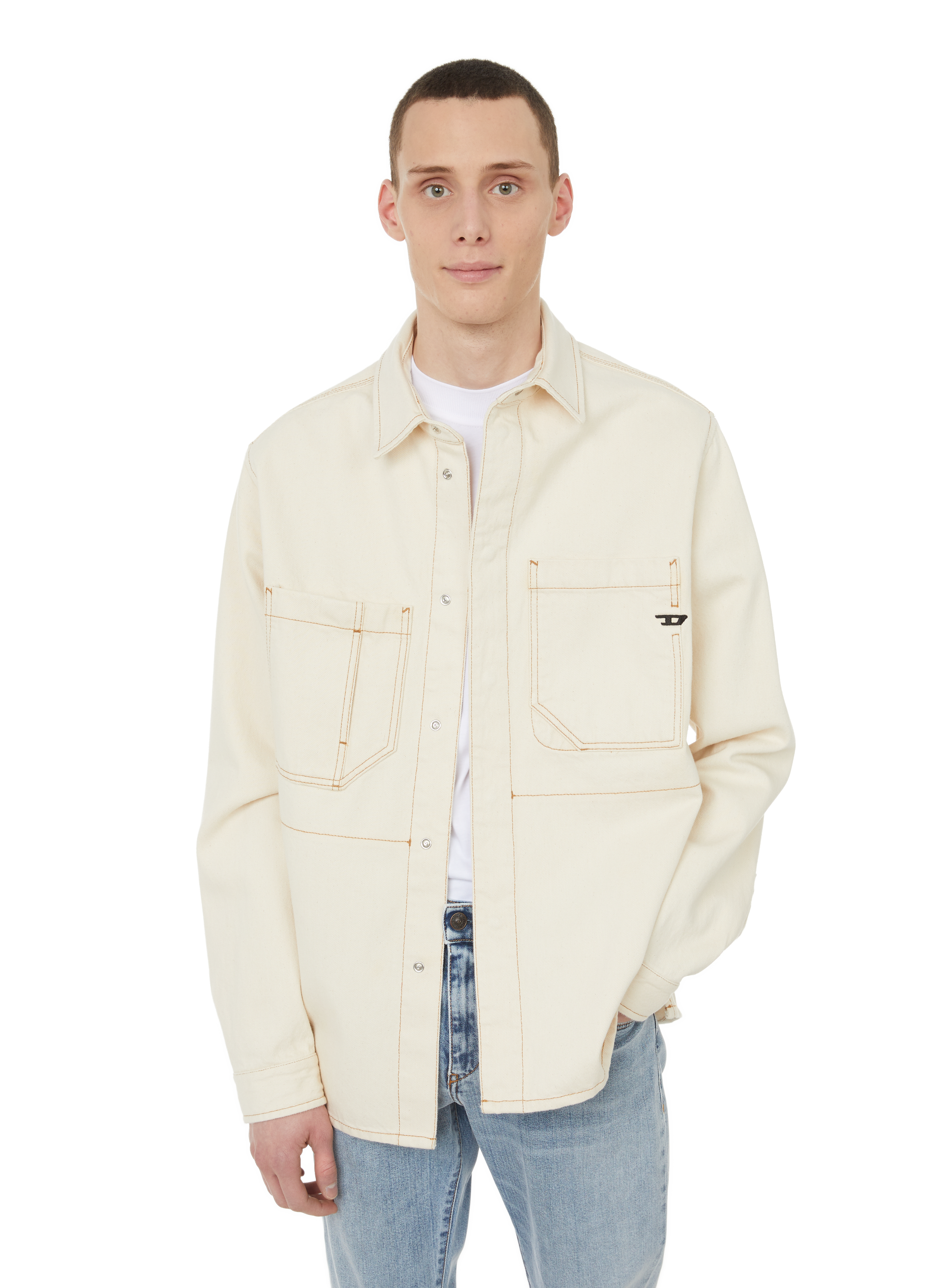 diesel white denim jacket