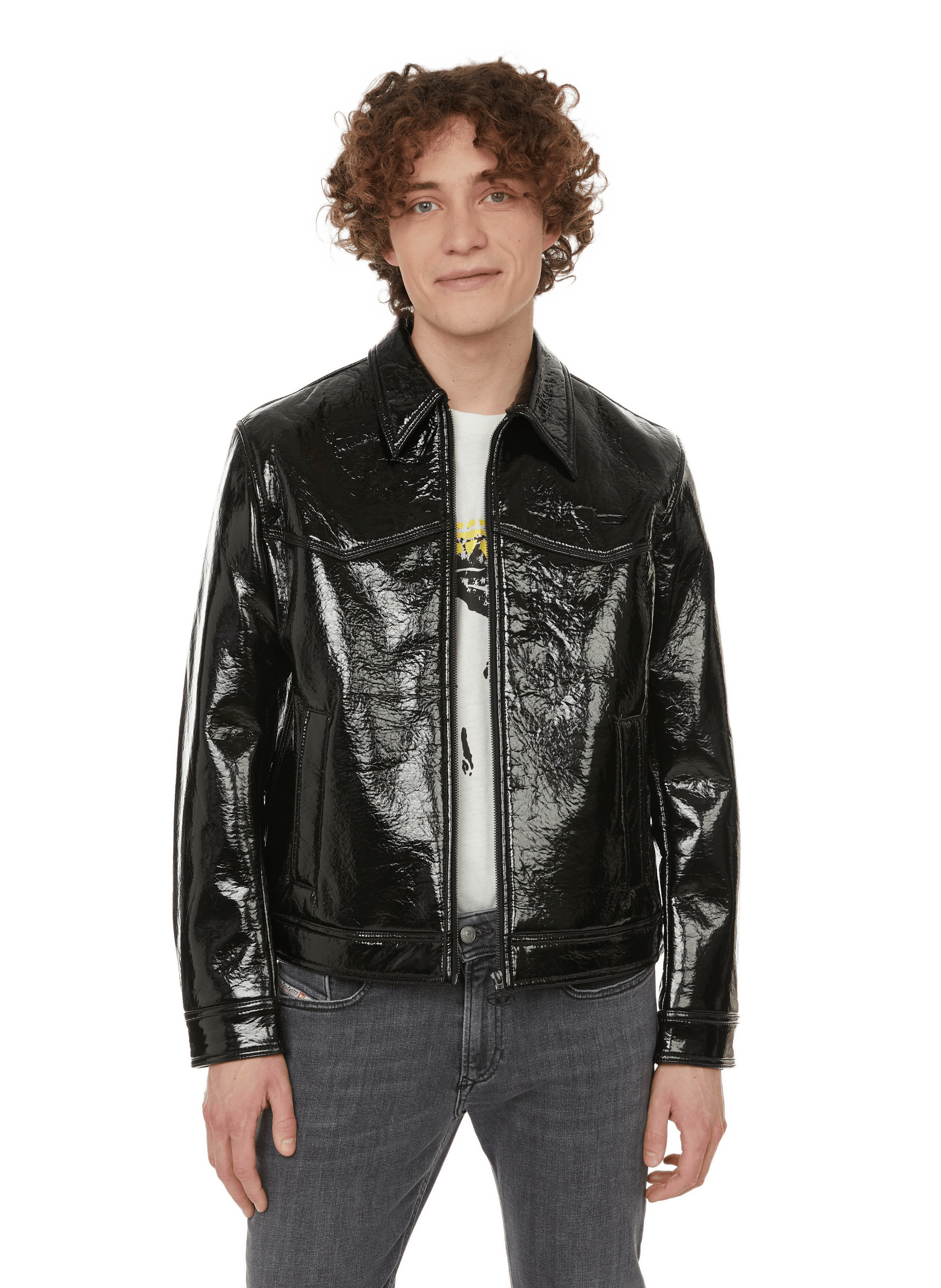 JLOU LEATHERETTE JACKET DIESEL for MEN