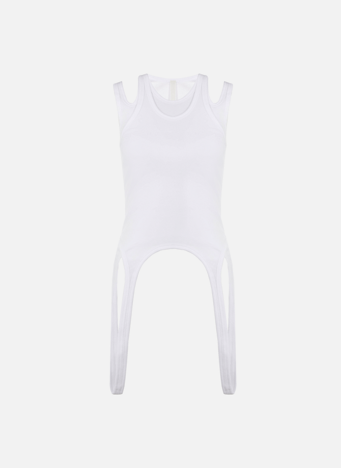 Double Loop sleeveless cotton top DION LEE