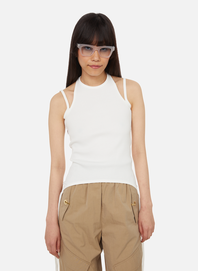 Sleeveless cotton top DION LEE