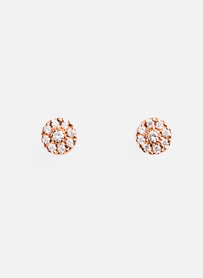 Target diamond and gold earrings DJULA