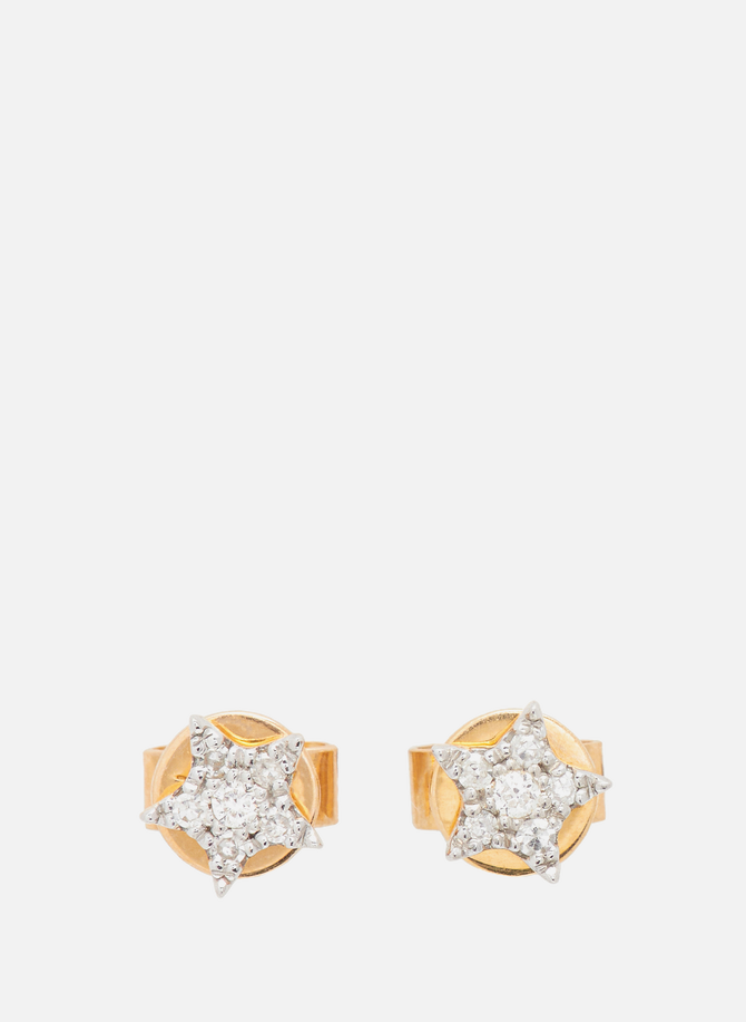 Gold and diamond earrings DJULA