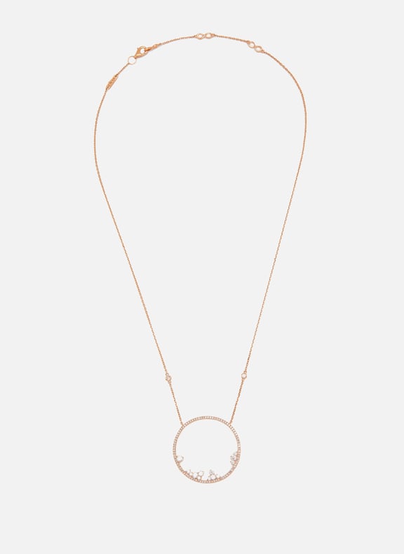Diamond and gold necklace Pink by DJULA DJULA Diamond and gold necklace Pink