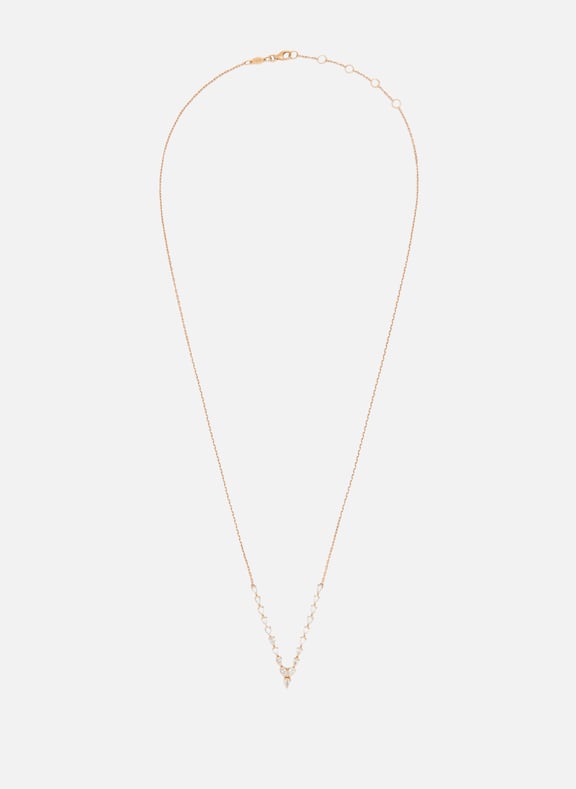 Diamond and gold necklace Pink by DJULA DJULA Diamond and gold necklace Pink