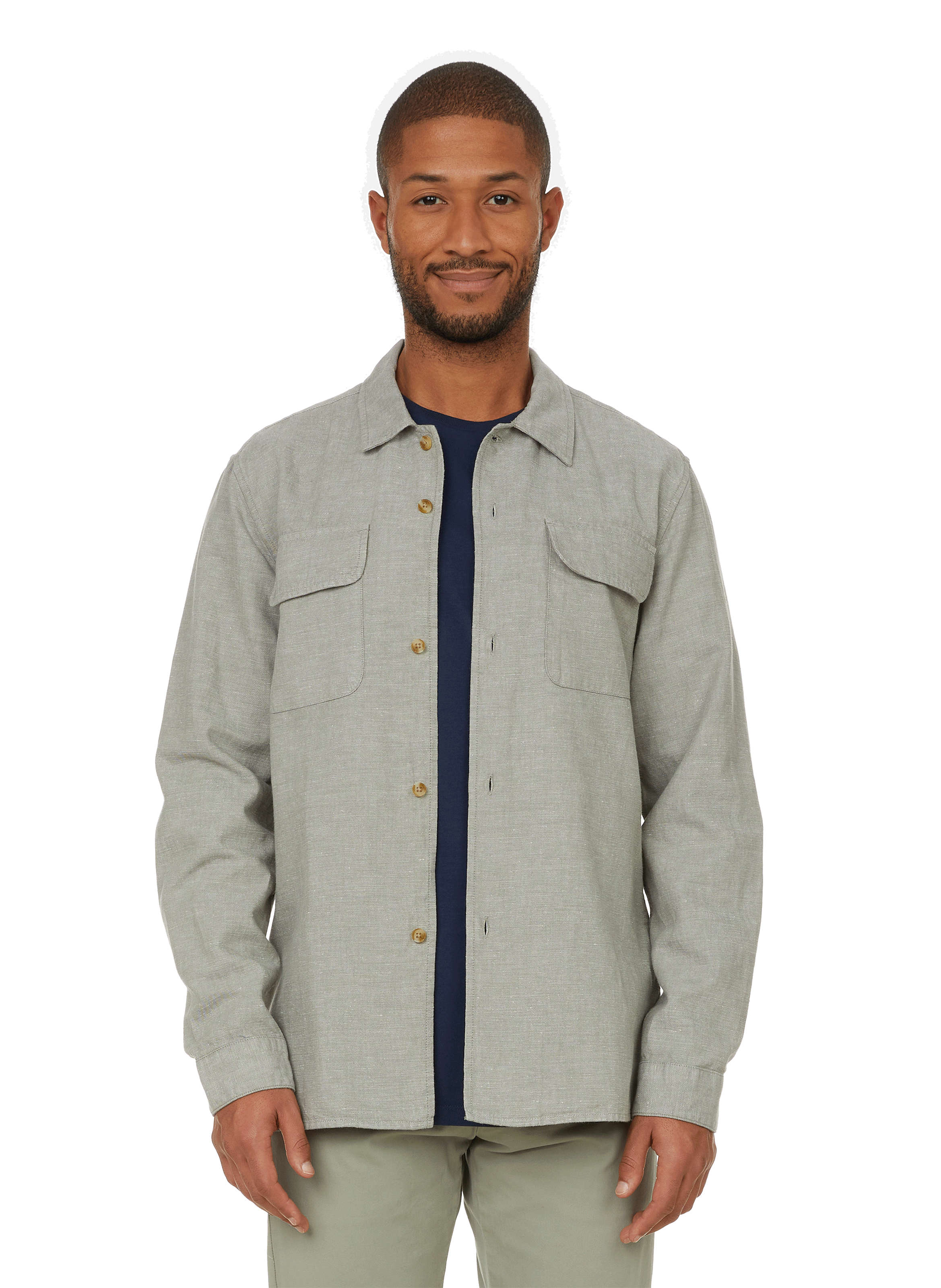 COTTON AND HEMP SHIRT - DOCKERS for MEN 