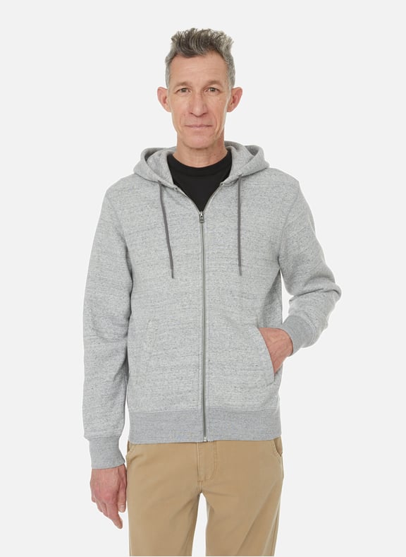 Cotton-blend zip hoodie Grey by DOCKERS DOCKERS Cotton-blend zip hoodie Grey