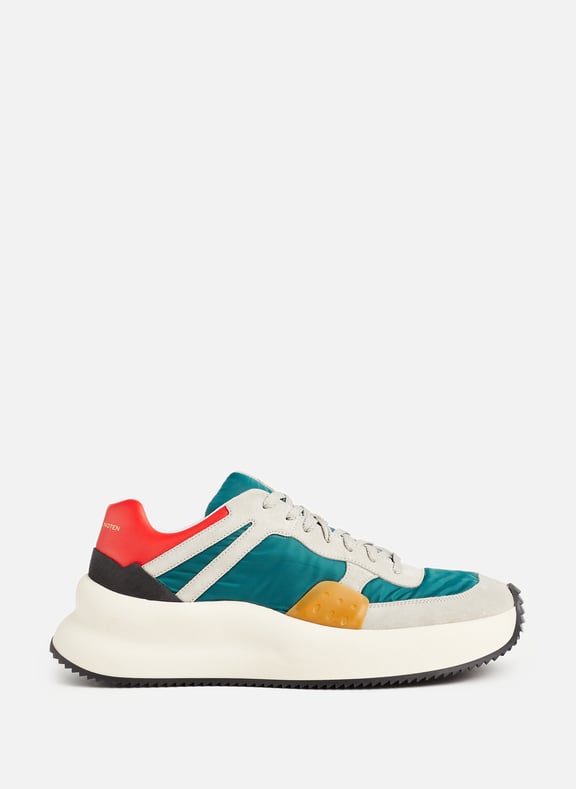 Square-toe sneakers Green by DRIES VAN NOTEN DRIES VAN NOTEN Square-toe sneakers Green