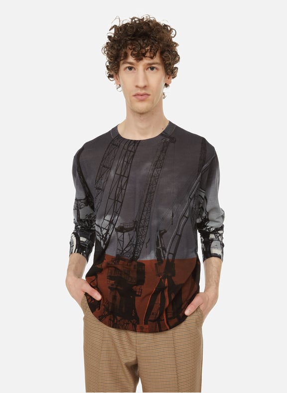 Jendrik merino wool-blend jumper Multicolour by DRIES VAN NOTEN DRIES VAN NOTEN Jendrik merino wool-blend jumper Multicolour