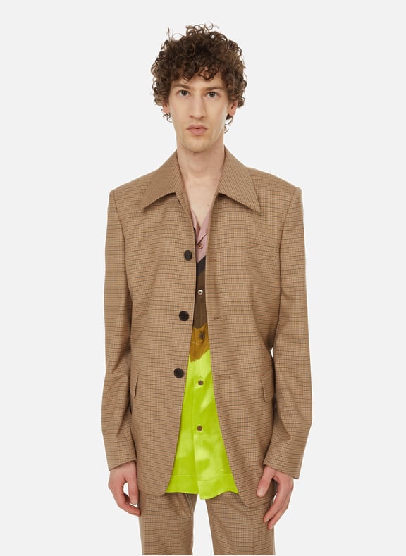 Balfour wool and mohair jacket Beige by DRIES VAN NOTEN DRIES VAN NOTEN Balfour wool and mohair jacket Beige