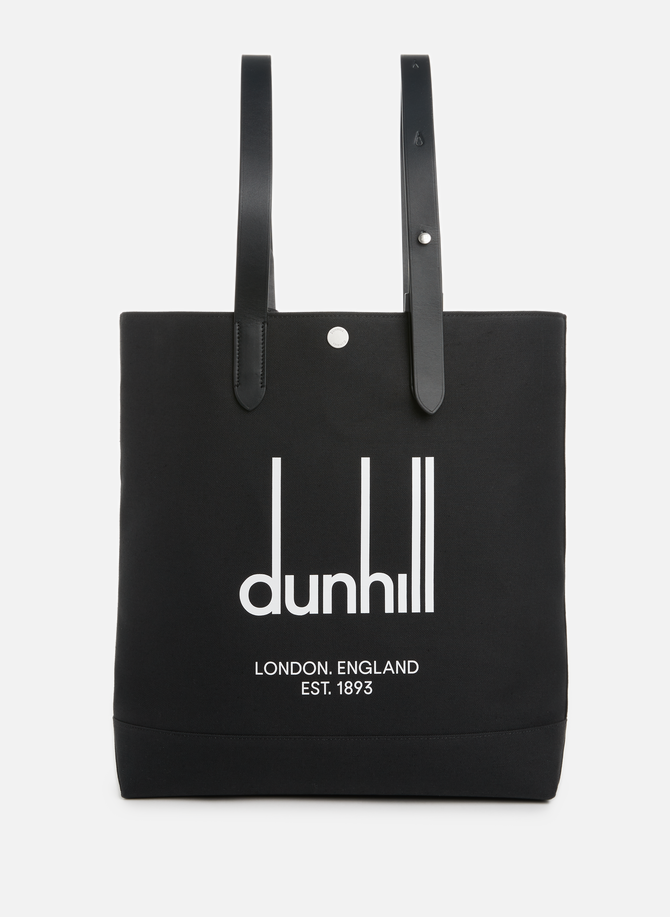 Canvas and leather tote bag with logo  DUNHILL