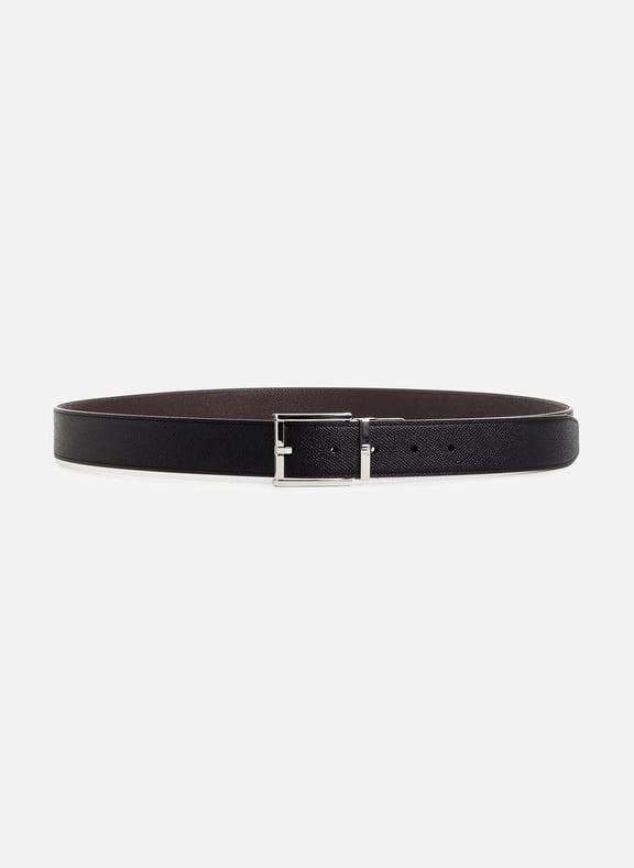 Leather belt Black by DUNHILL DUNHILL Leather belt Black