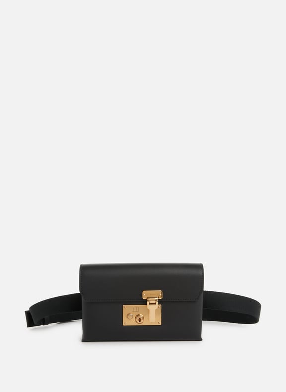 Leather belt bag Black by DUNHILL DUNHILL Leather belt bag Black