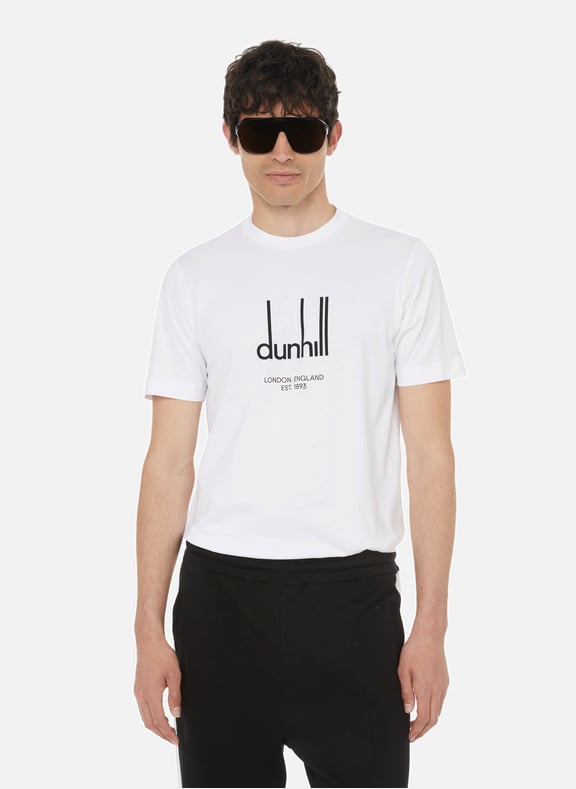 Cotton T-shirt White by DUNHILL DUNHILL Cotton T-shirt White