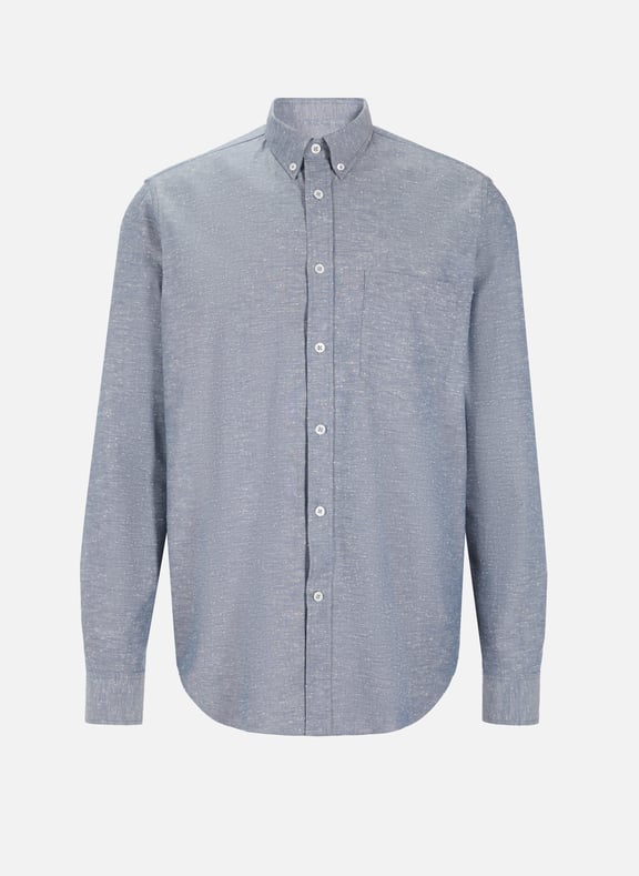 Plain cotton shirt Blue by EDITIONS 102 EDITIONS 102 Plain cotton shirt Blue